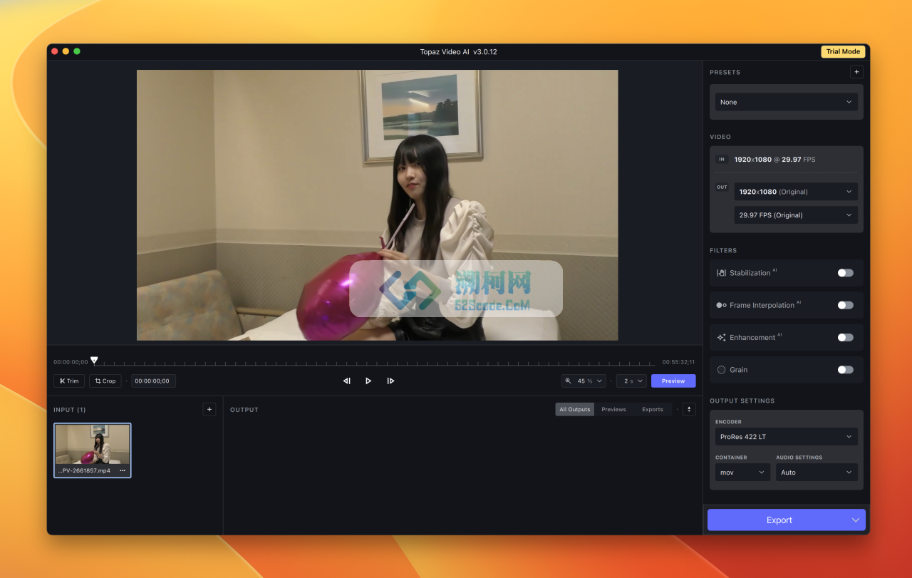 👍Topaz Video AI for Mac v6.2.0 命令破解版 AI视频无损放大软件 用AI智能实现视频画质增强