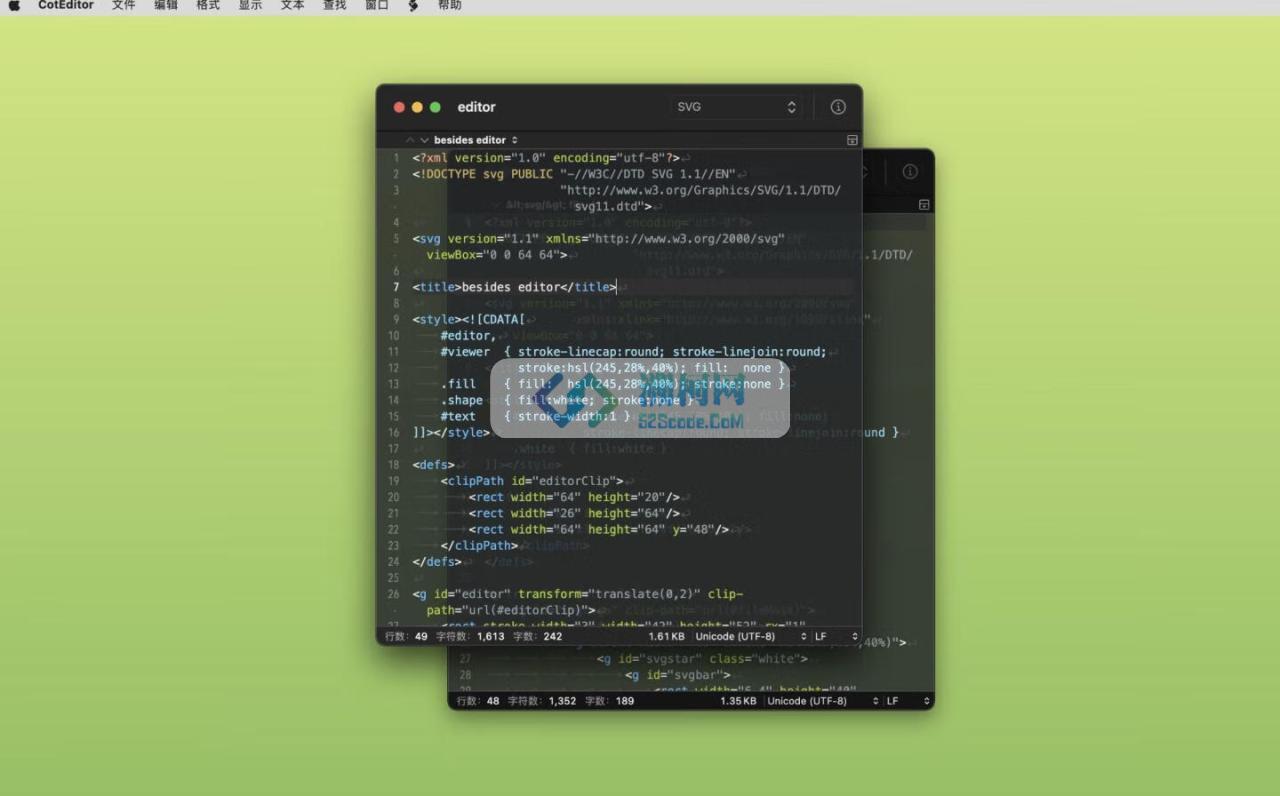 CotEditor for Mac v5.1.5 轻量级纯文本编辑器