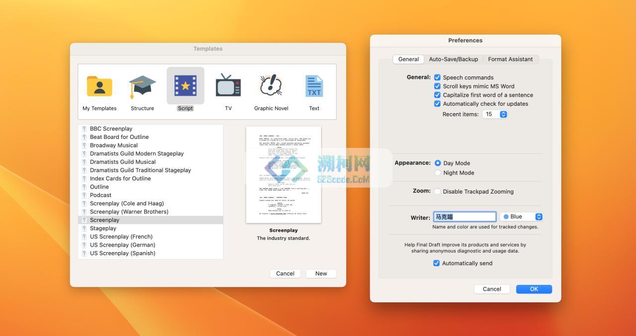Final Draft 13 for Mac v13.2.3 激活版 剧本写作软件