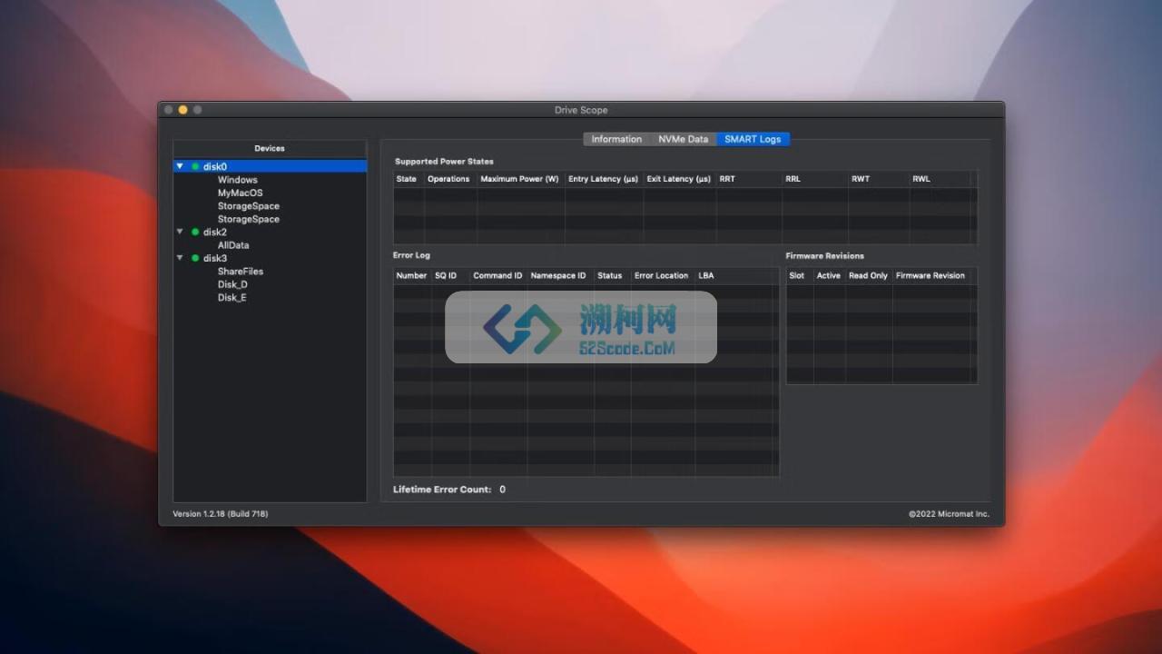 Drive Scope for mac v2.0.1注册激活版 硬盘健康检查预警软件