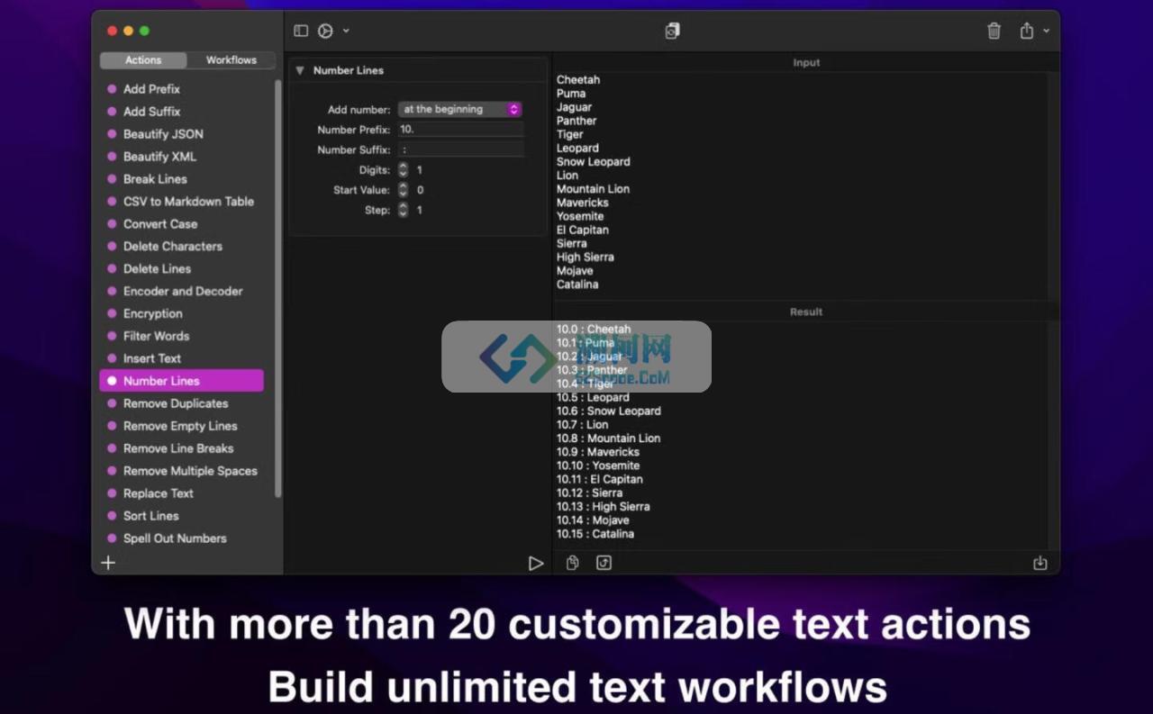 Text Workflow for mac v2.3 激活版 mac文本转换软件