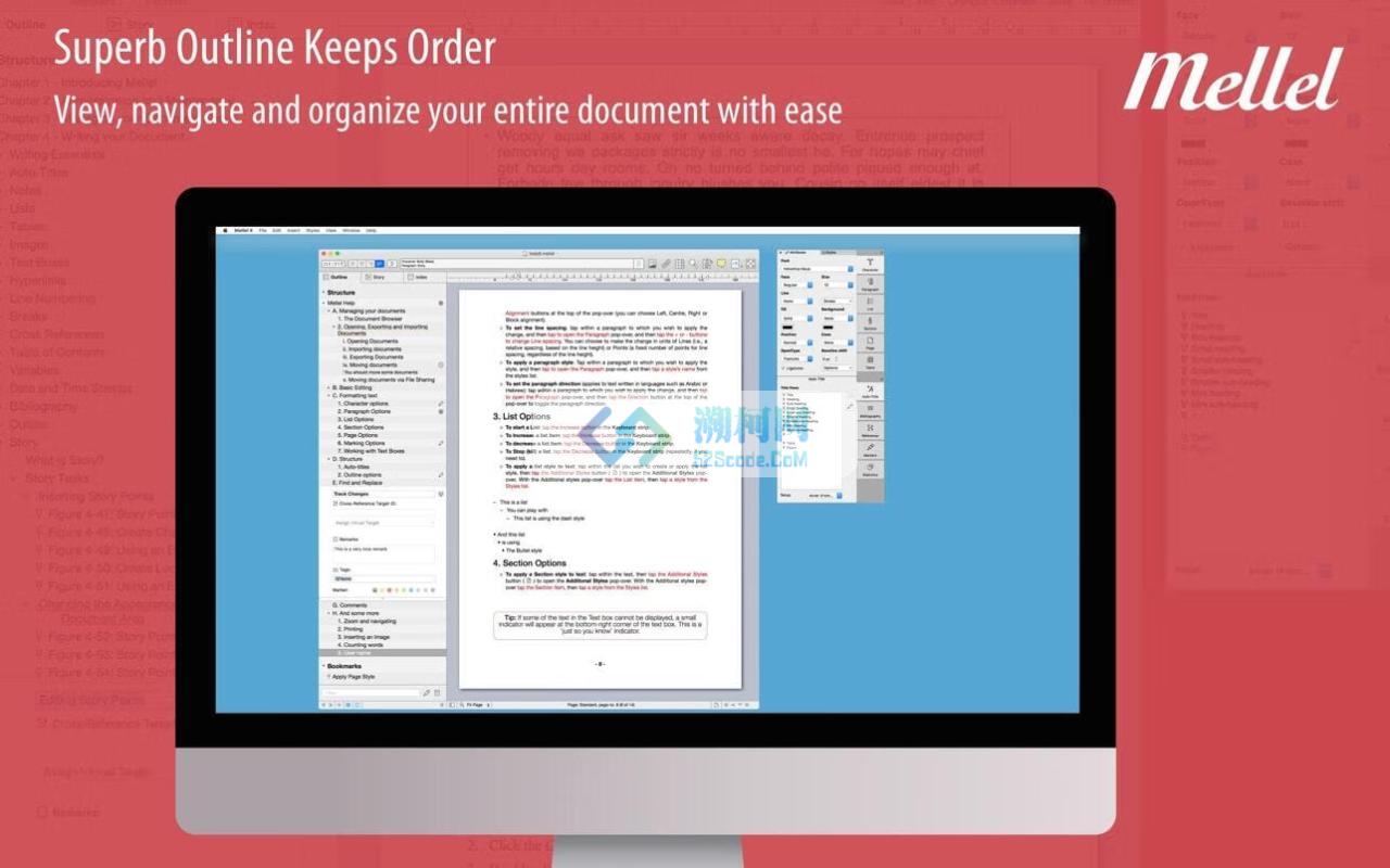 Mellel 6 for mac v6.3.3 中文激活版 文字处理软件