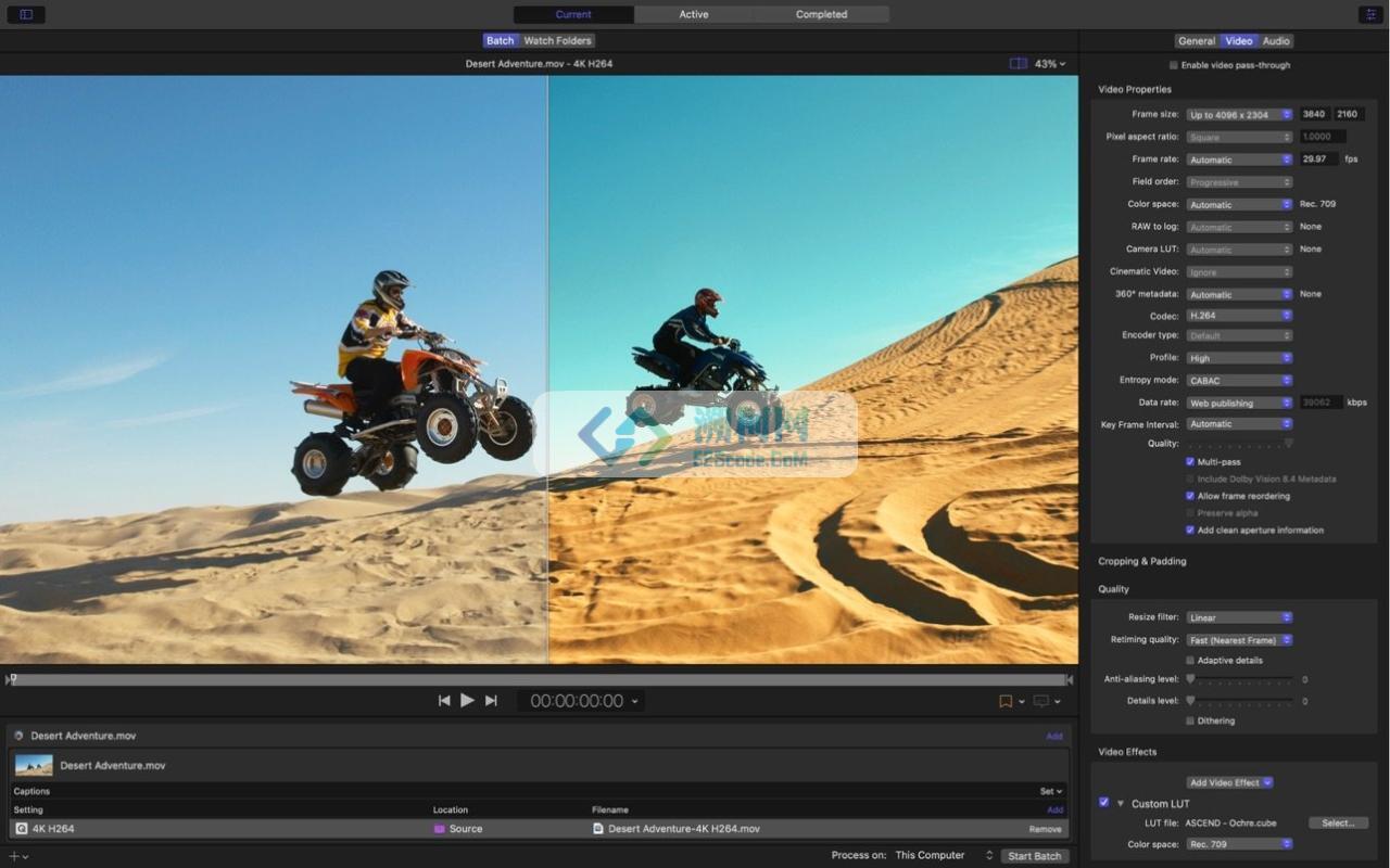 Compressor v4.10.0 中文破解版 视频编码格式转换软件