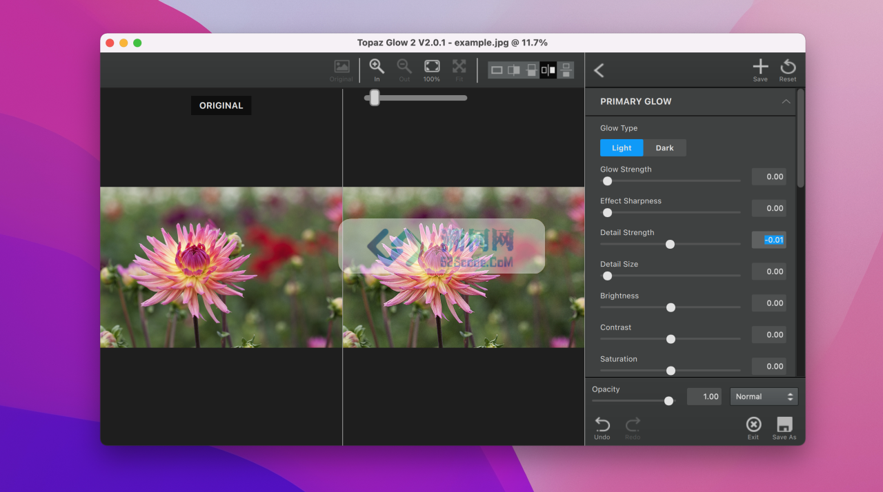 Topaz Glow for Mac v2.0.1激活版 光效发光效果滤镜工具
