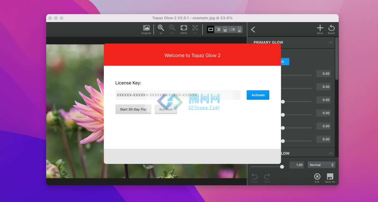 Topaz Glow for Mac v2.0.1激活版 光效发光效果滤镜工具