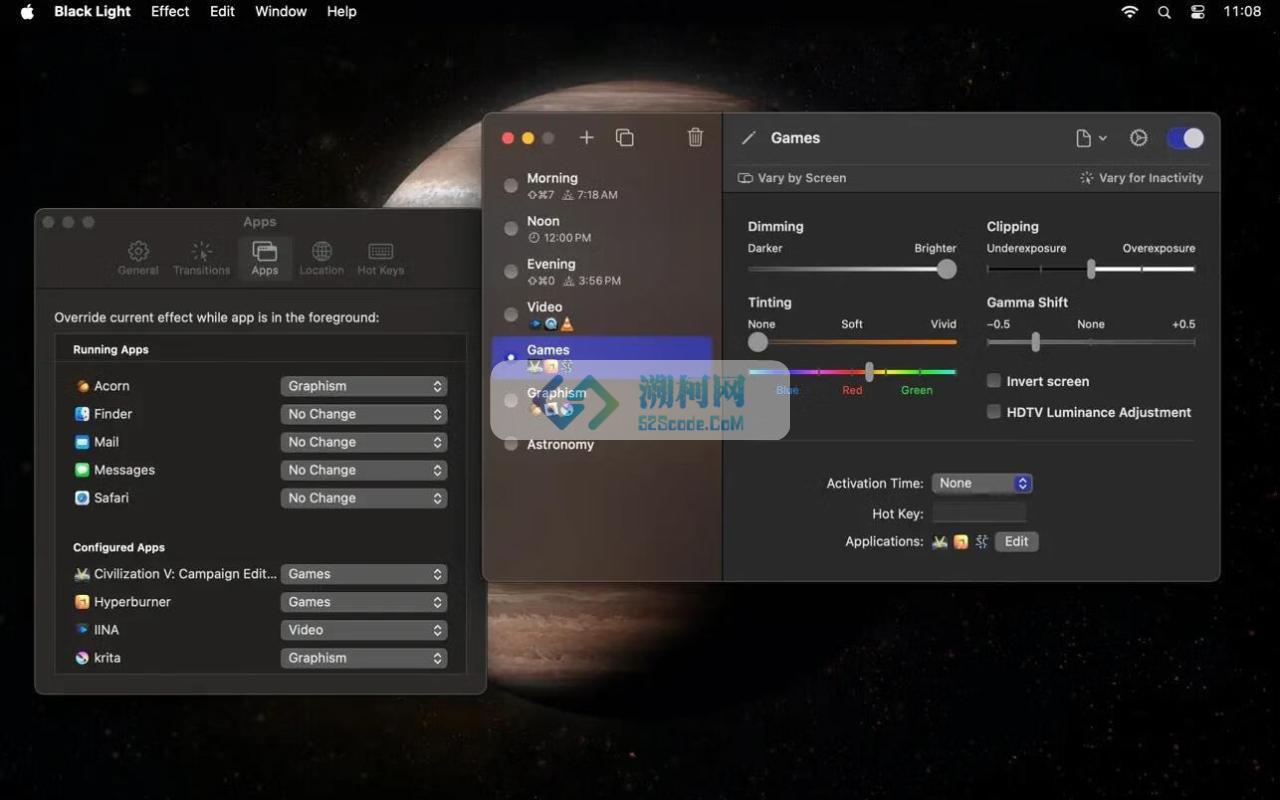 Black Light for Mac v3.0 (9305) 英文版 屏幕亮度调整软件