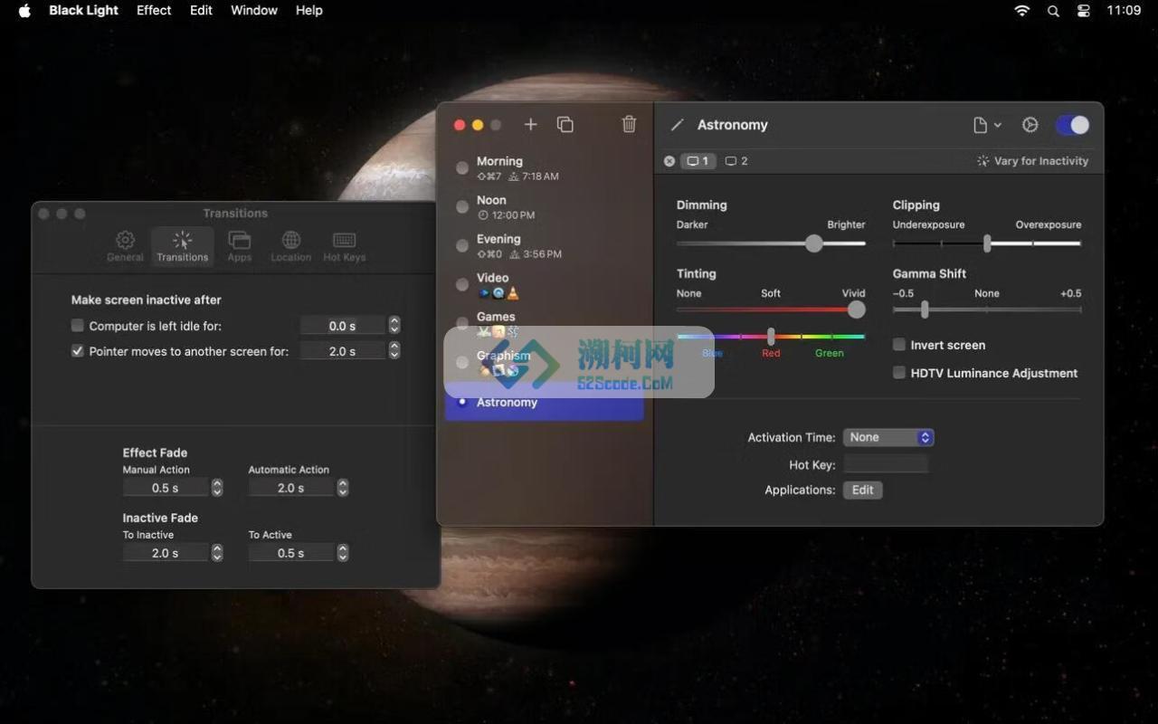 Black Light for Mac v3.0 (9305) 英文版 屏幕亮度调整软件