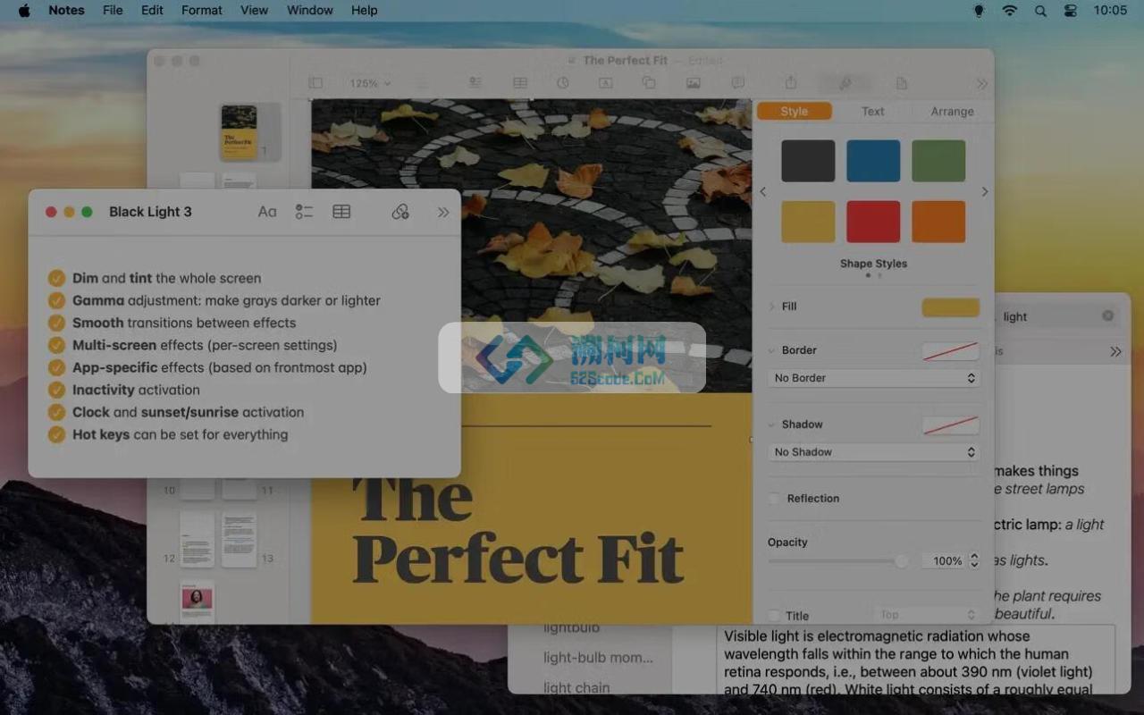 Black Light for Mac v3.0 (9305) 英文版 屏幕亮度调整软件