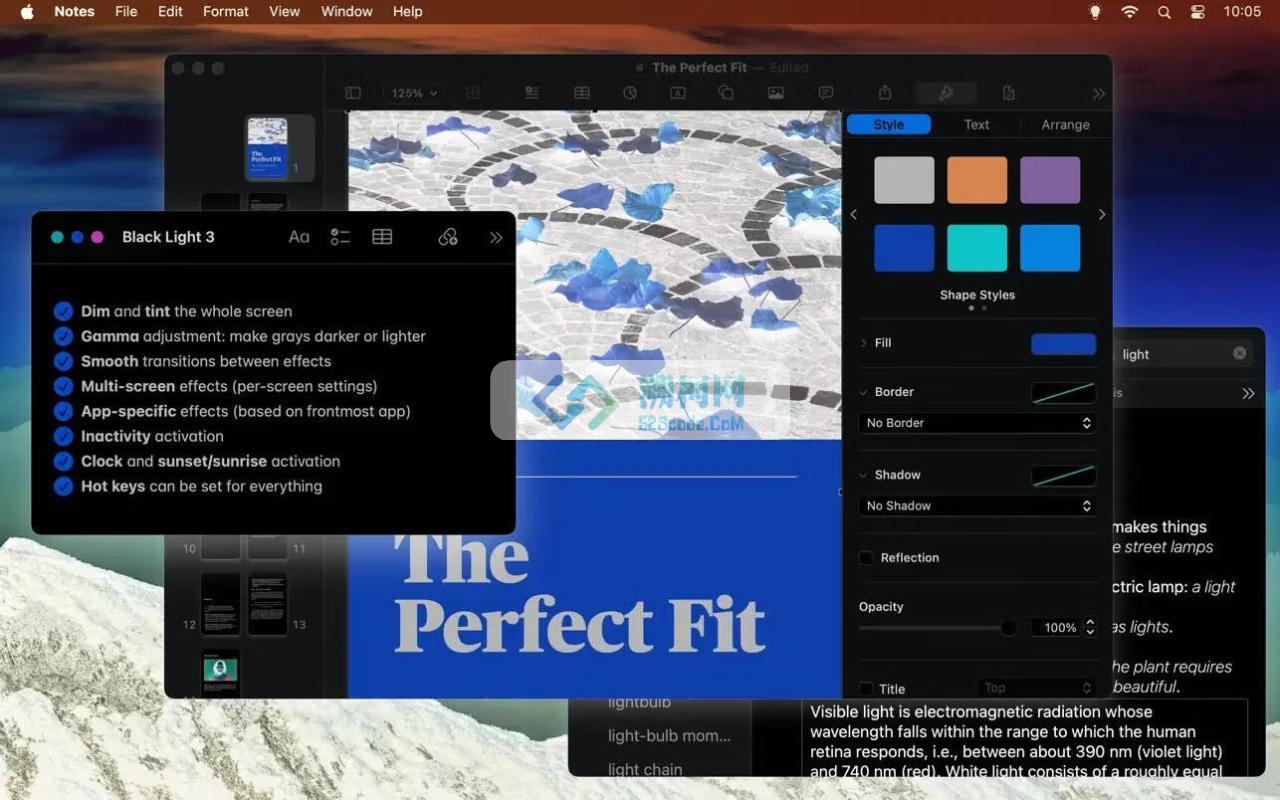 Black Light for Mac v3.0 (9305) 英文版 屏幕亮度调整软件
