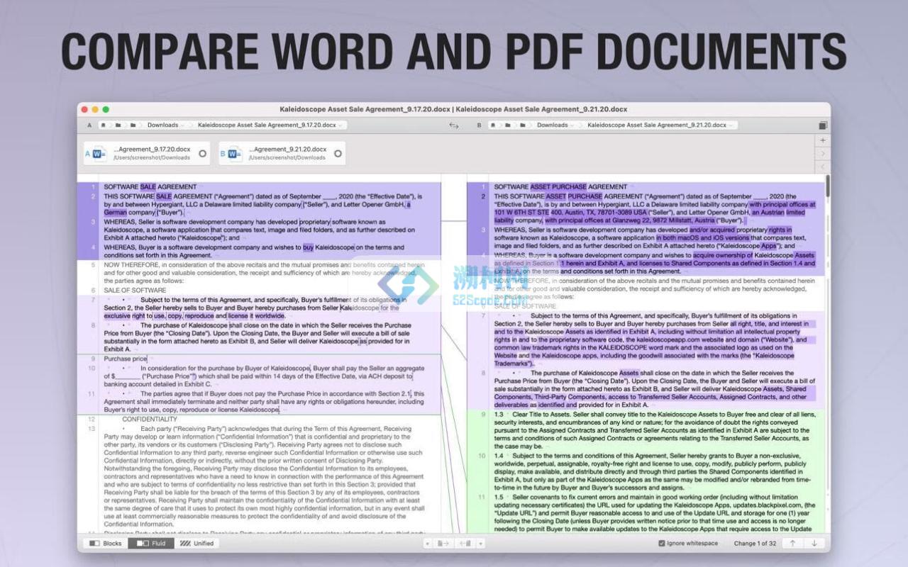 Kaleidoscope for Mac v6.0.1(8139) 英文激活版 图片和文本差异比较工具