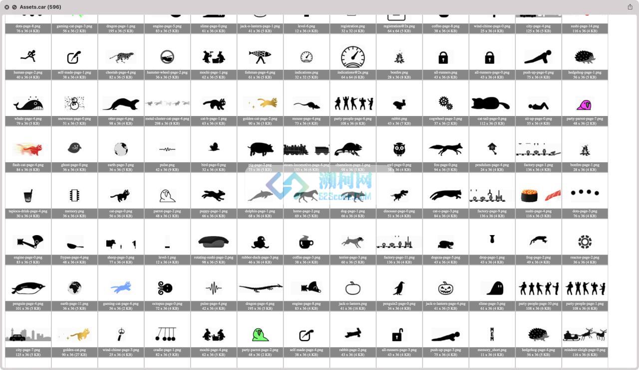 RunCat for mac v11.4.0 中文汉化版 菜单栏Cpu可视化监测工具 越跑越快的猫