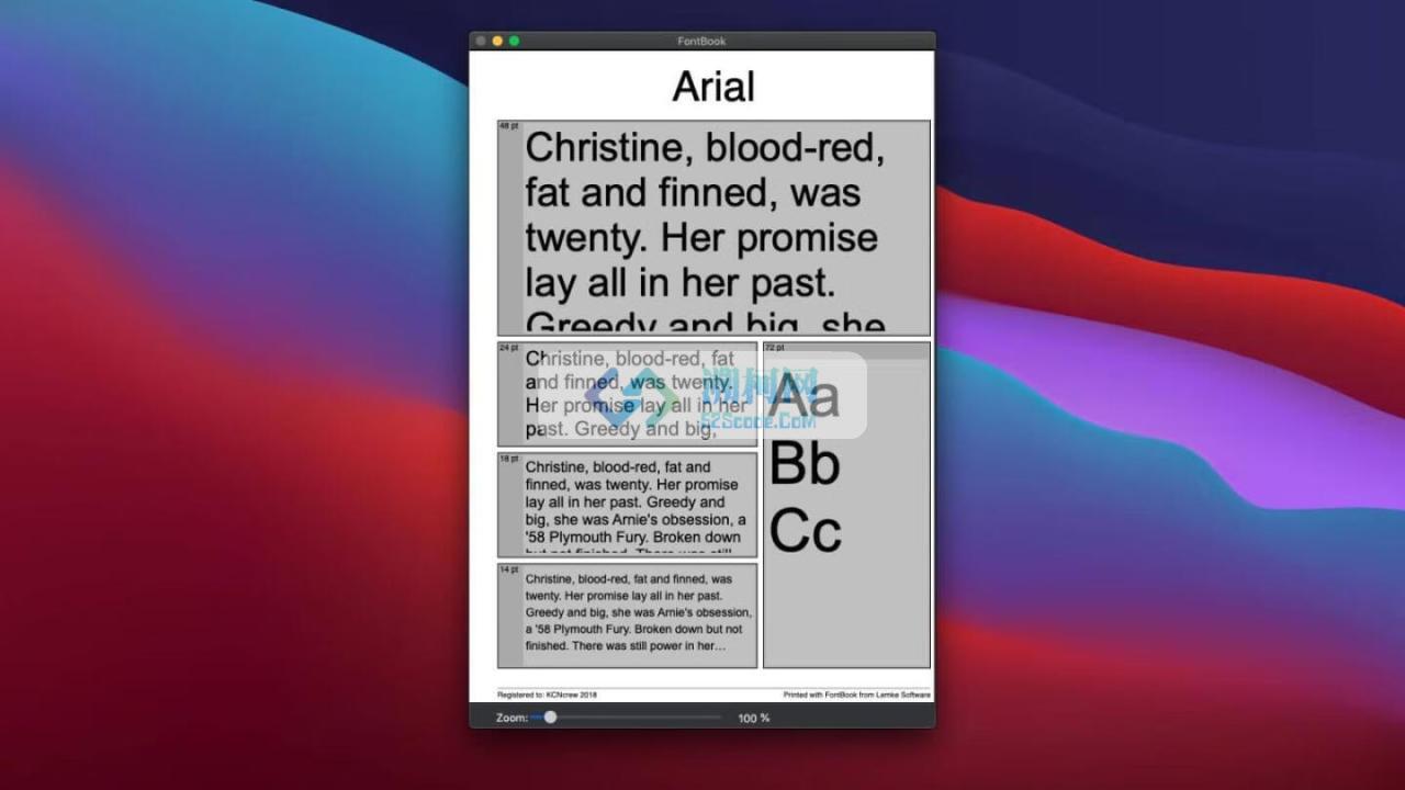 FontBook for Mac v5.3.3 字体管理软件