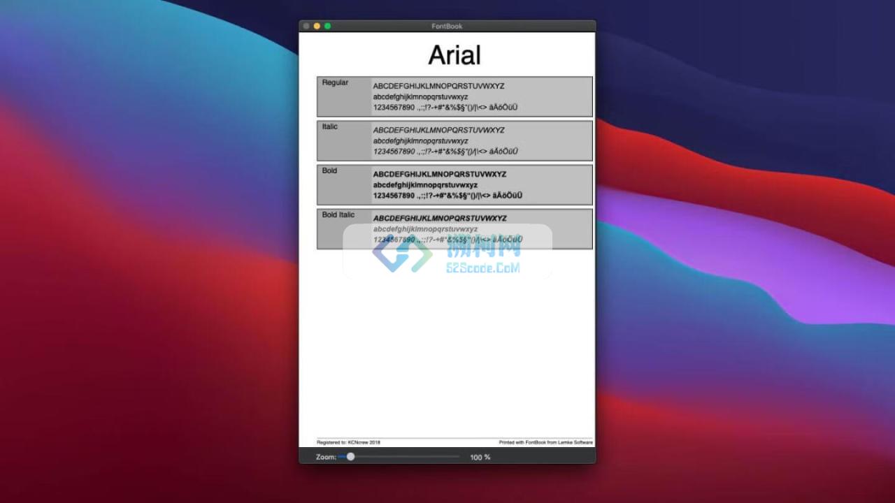 FontBook for Mac v5.3.3 字体管理软件