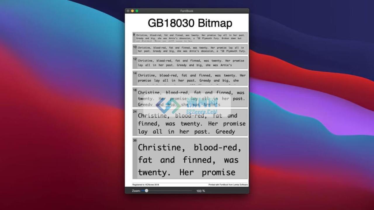 FontBook for Mac v5.3.3 字体管理软件