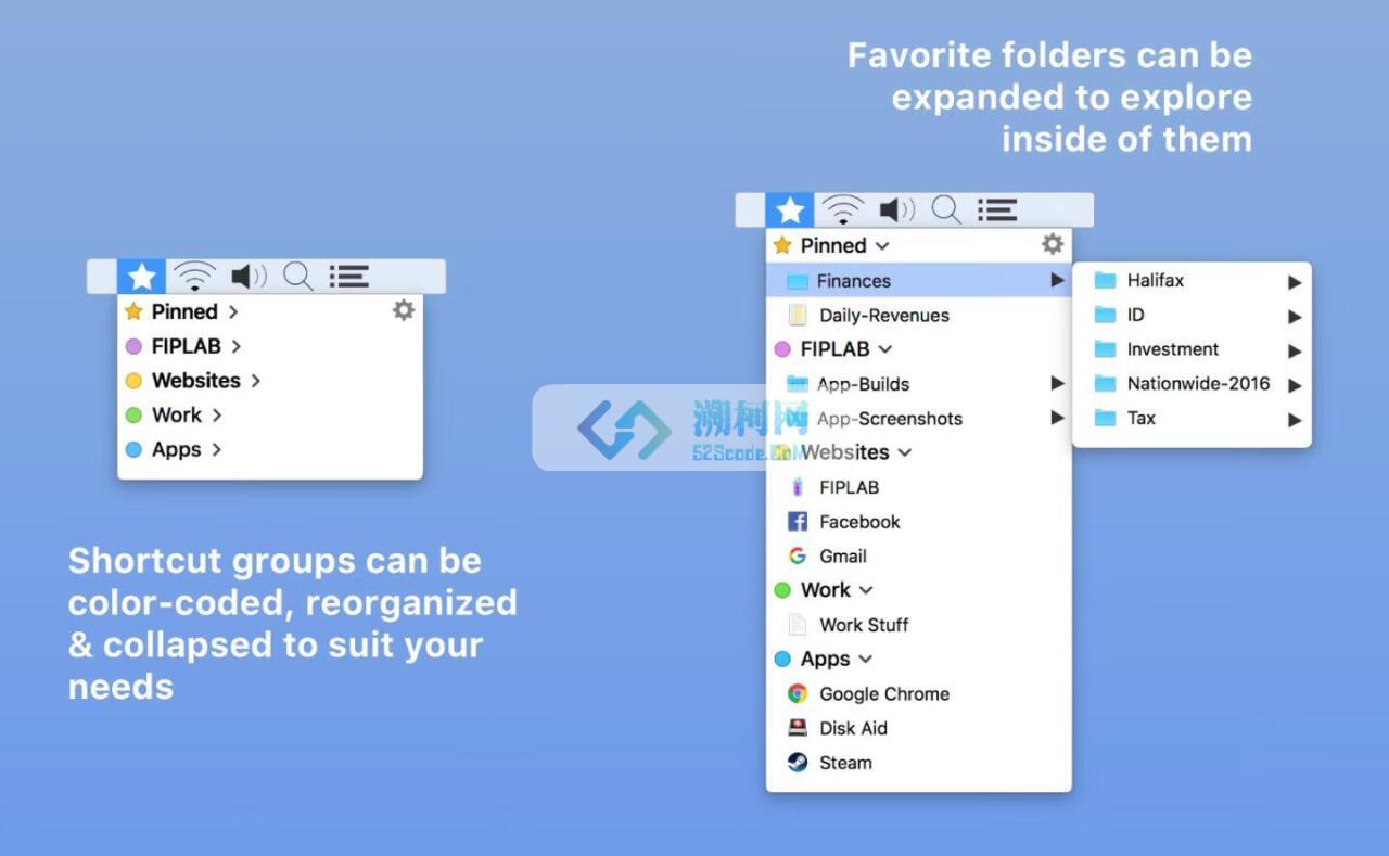 Shortcut Bar v2.9.5 破解版 菜单栏快速启动工具 Shortcut Bar v2.9.5 破解版 菜单栏快速启动工具