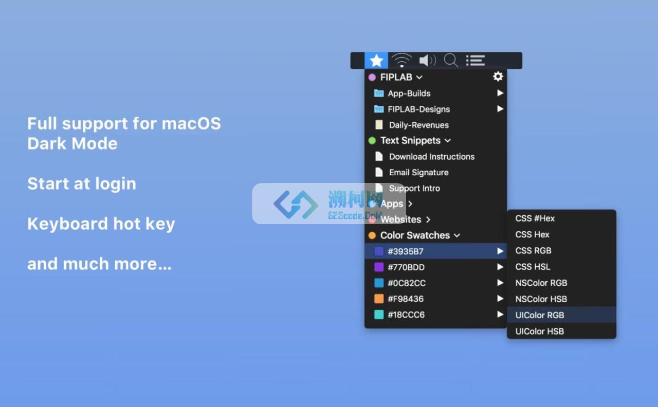 Shortcut Bar v2.9.5 破解版 菜单栏快速启动工具 Shortcut Bar v2.9.5 破解版 菜单栏快速启动工具