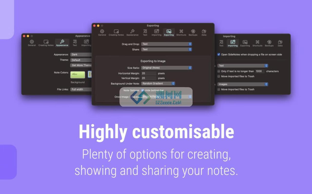 SideNotes v1.4.17 for Mac 让你随时在 Mac 屏幕上管理笔记