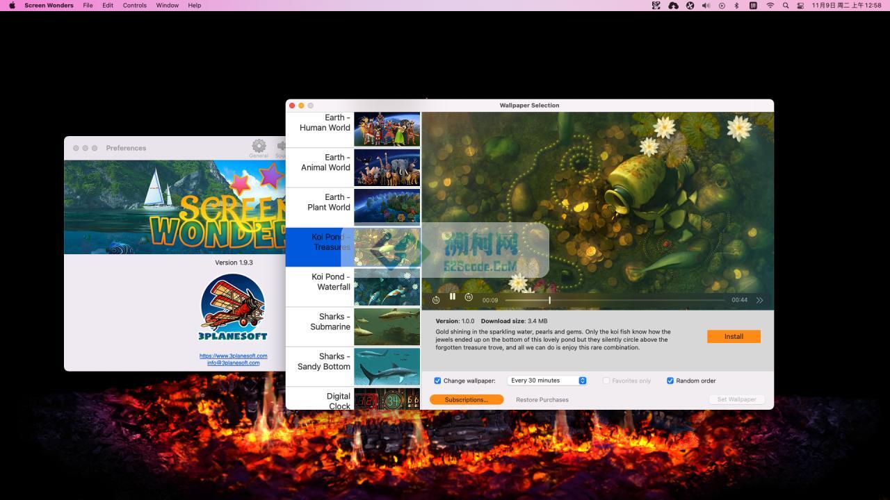 👍 Screen Wonders v3.4.0 破解版 高质量的动态视频壁纸