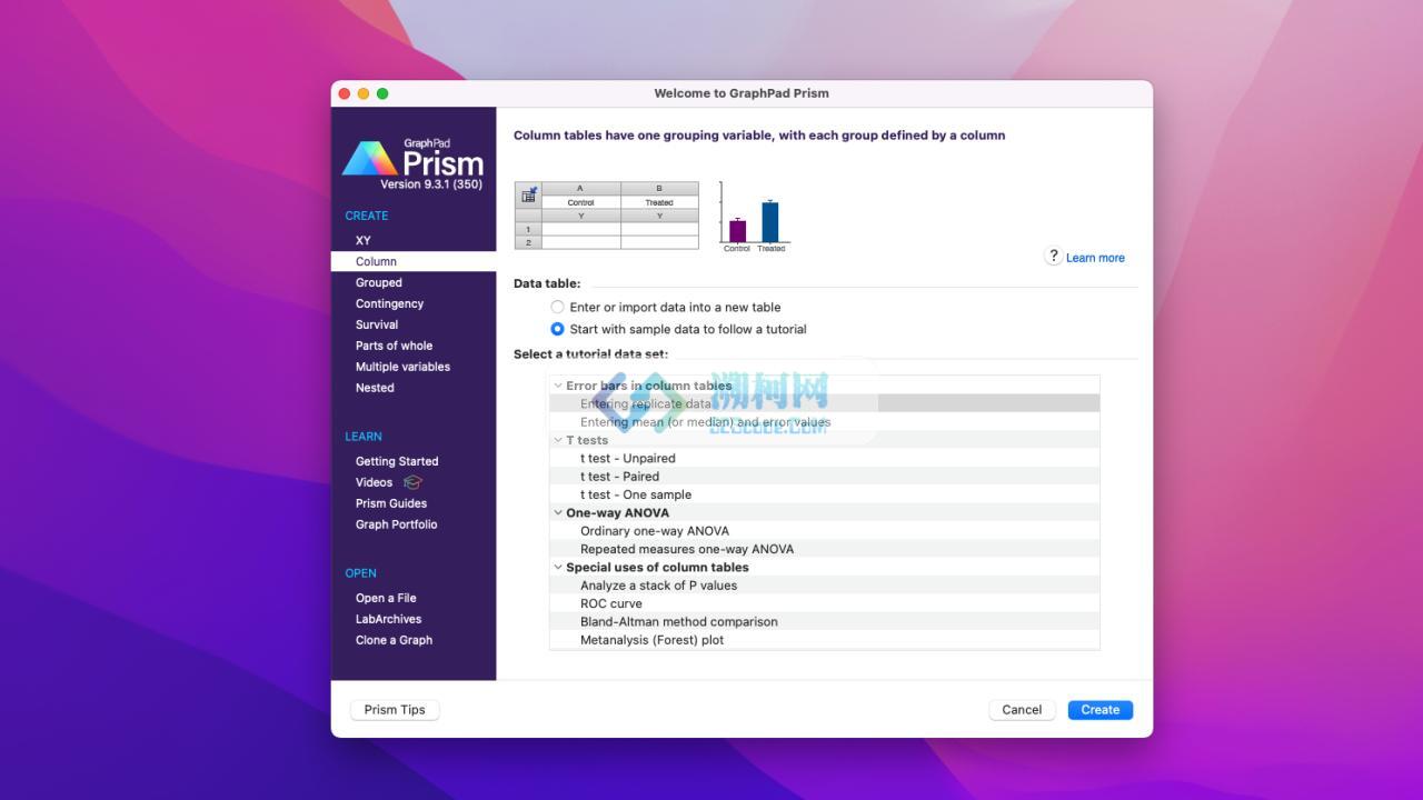 graphpad prism 10 for Mac v10.4.2 直装版 专业医学绘图分析软件