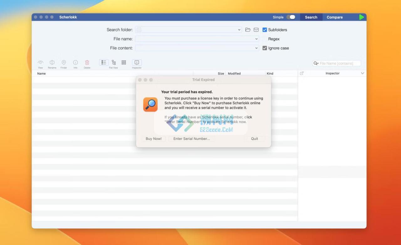 Scherlokk for mac v6.3.6(63601) 中文激活版 文件搜索工具