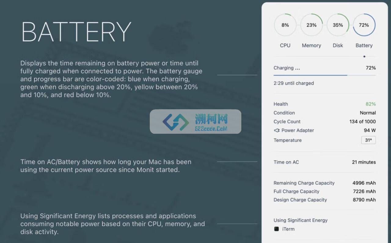Monit for Mac v2.2.0 系统运行状态监控工具
