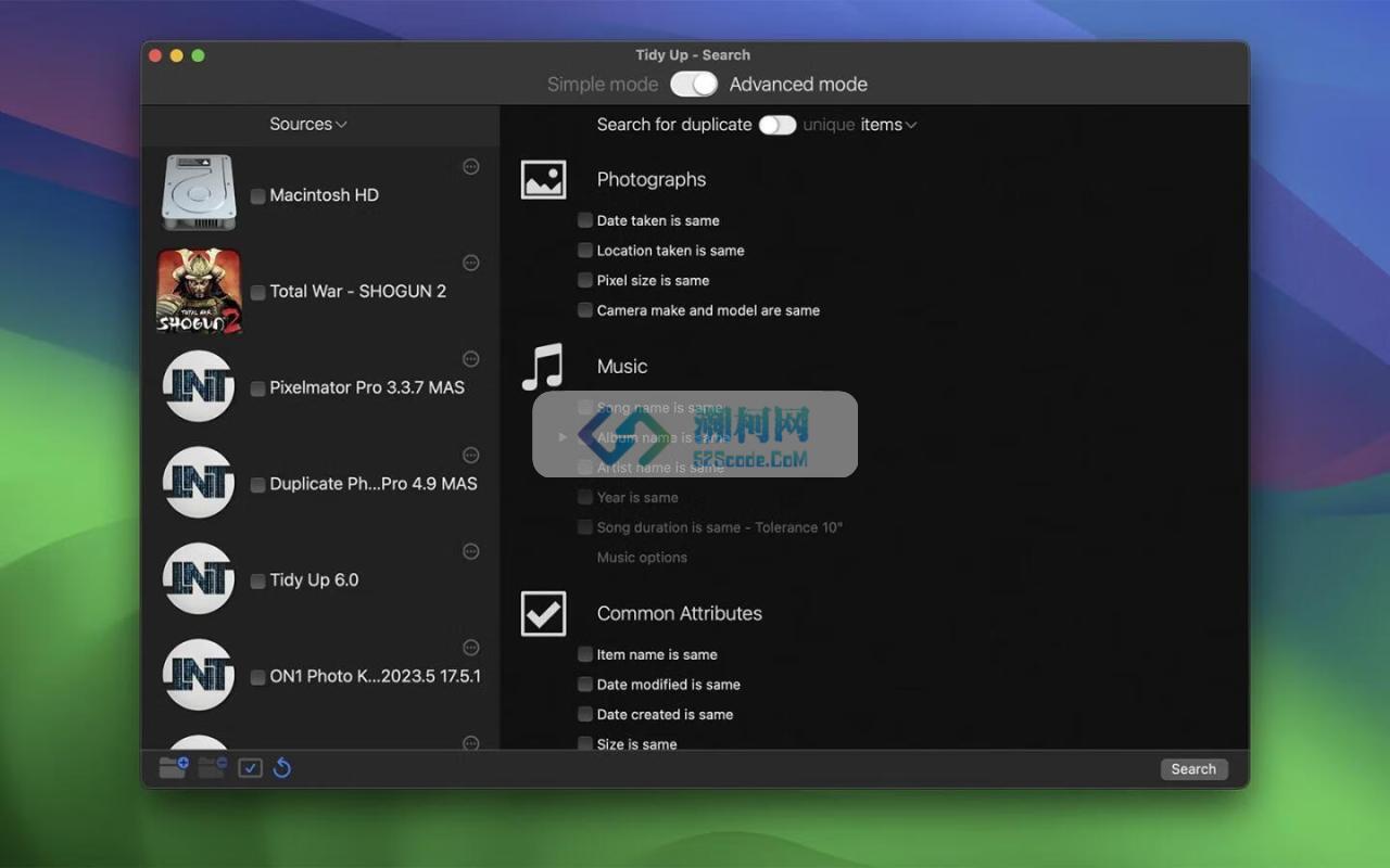 Tidy Up for Mac v6.0.7 激活版 重复文件查找清理工具