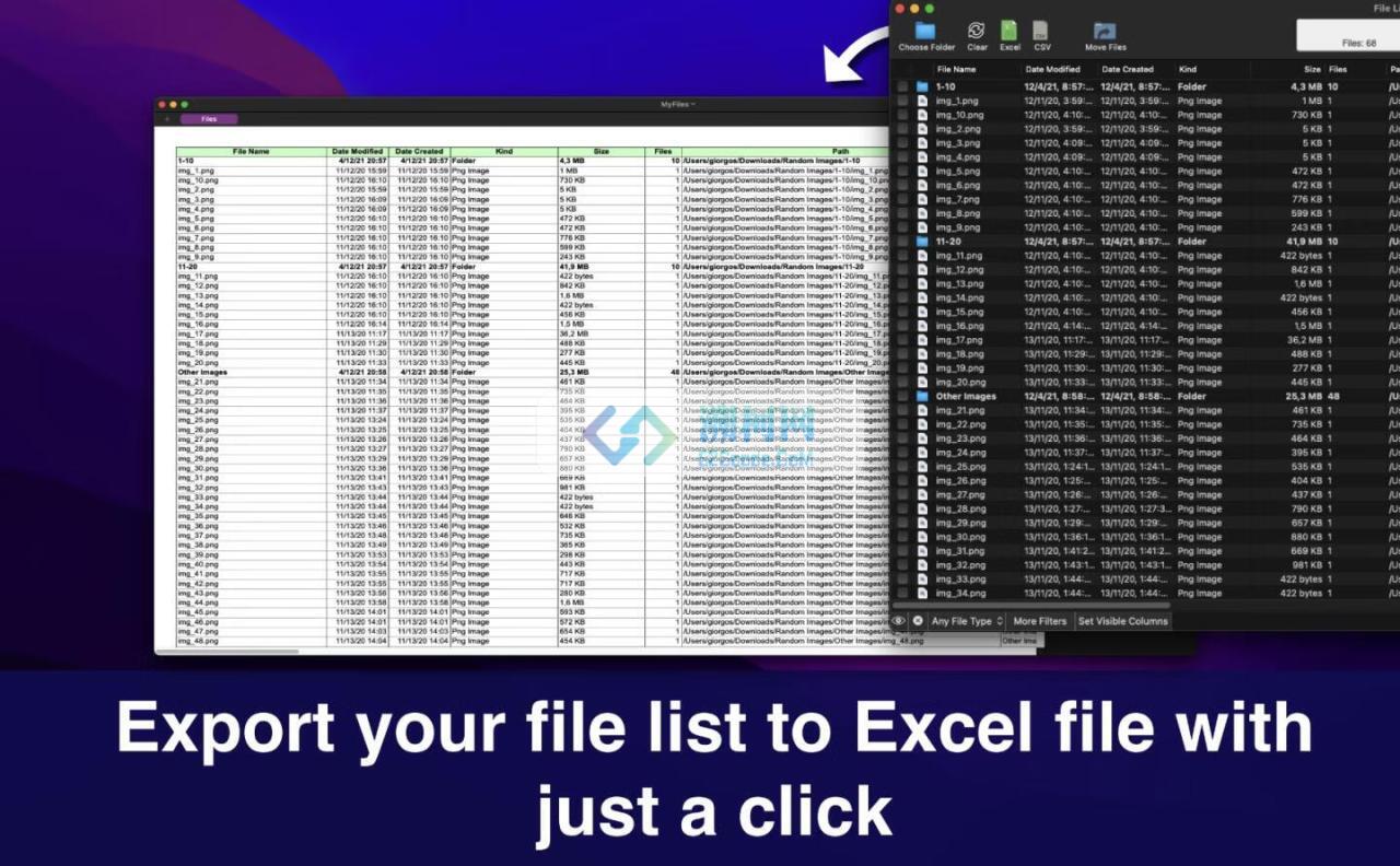 File list Export for Mac v2.9.3 激活版 文件列表导出工具