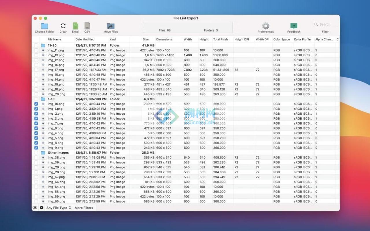 File list Export for Mac v2.9.3 激活版 文件列表导出工具