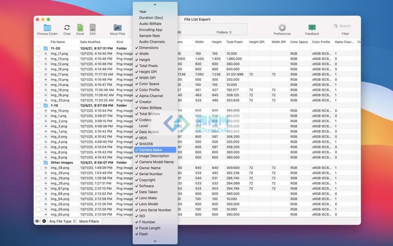 File list Export for Mac v2.9.3 激活版 文件列表导出工具
