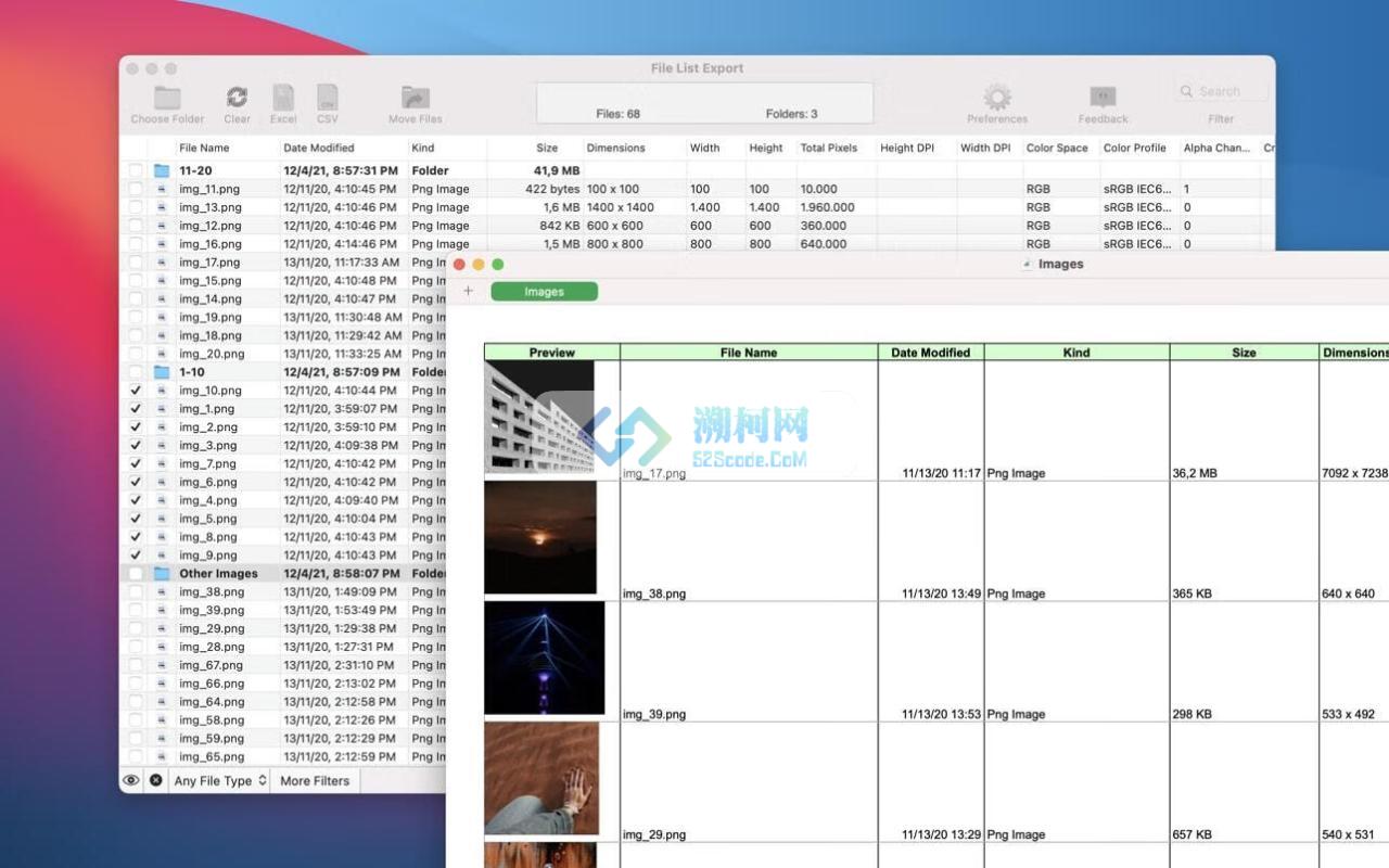 File list Export for Mac v2.9.3 激活版 文件列表导出工具