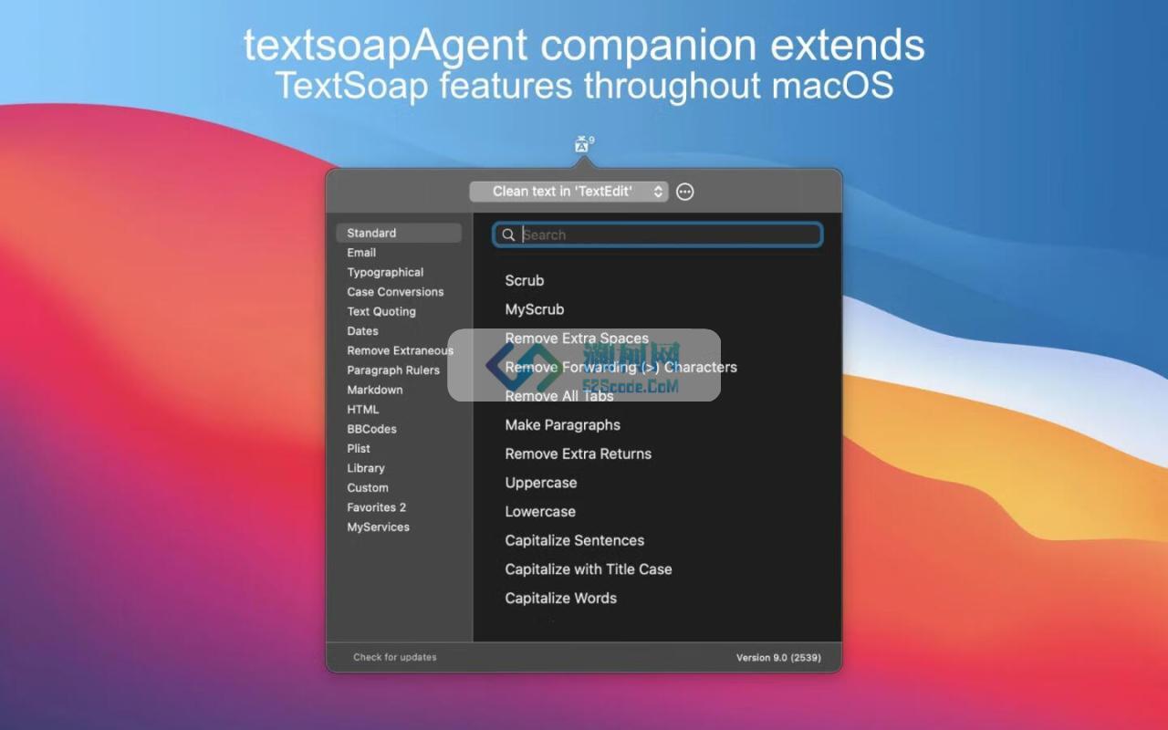 TextSoap for Mac v9.5.4 激活版 实用的文本格式清除工具