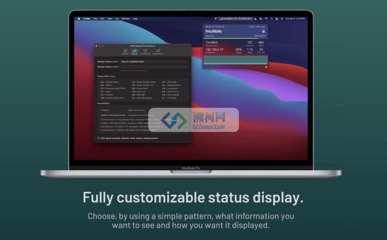 WiFi Signal for mac v4.4.14 英文激活版 wifi信号管理工具