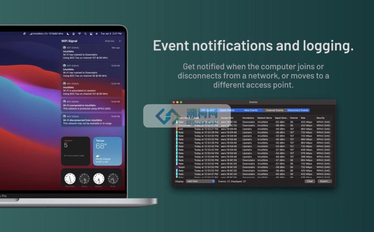 WiFi Signal for mac v4.4.14 英文激活版 wifi信号管理工具