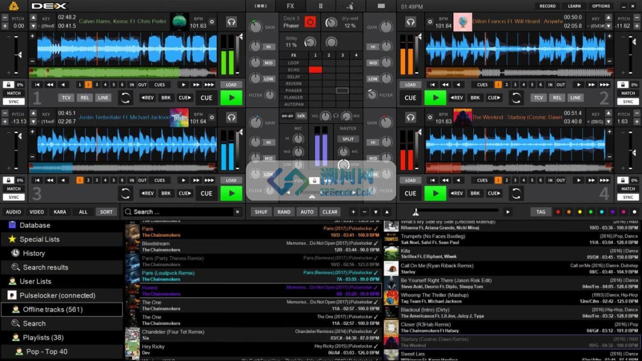 PCDJ DEX 4 for Mac v4.0.0 激活版 专业DJ混音软件
