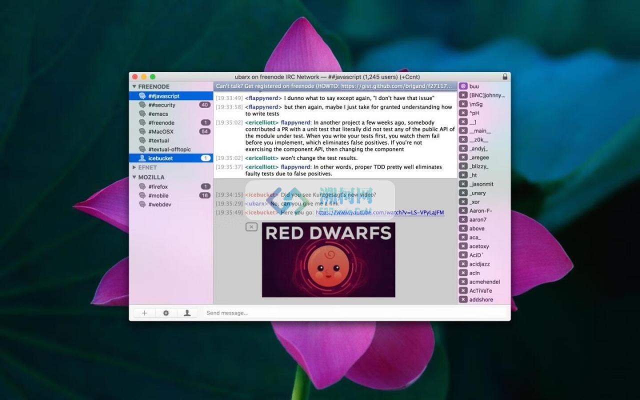 Textual for Mac v7.2.5 免激活版 IRC客户端 适配Monterey 12.x