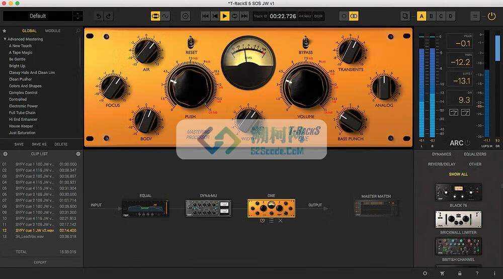 IK Multimedia T-RackS 6 MAX For mac v6.2.0 激活版 混音和母带制作软件