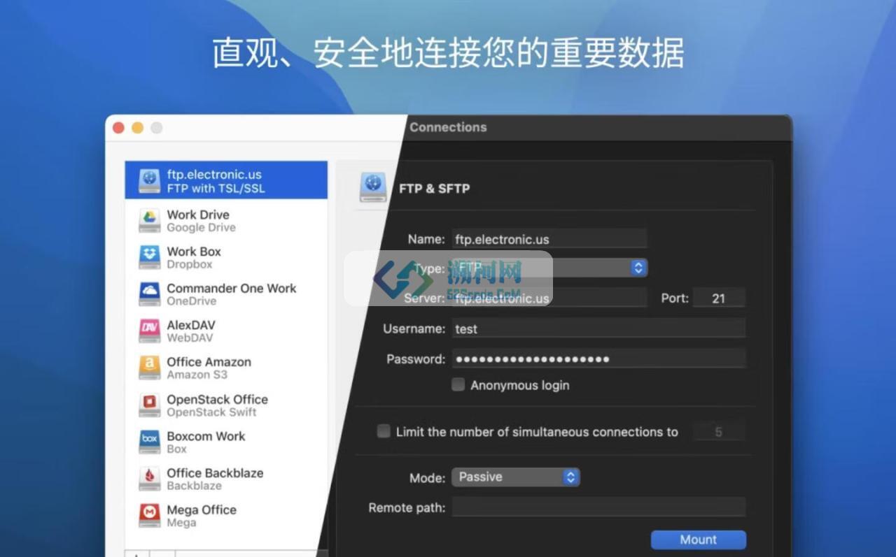 CloudMounter for mac v4.12 激活版 云盘本地加载工具