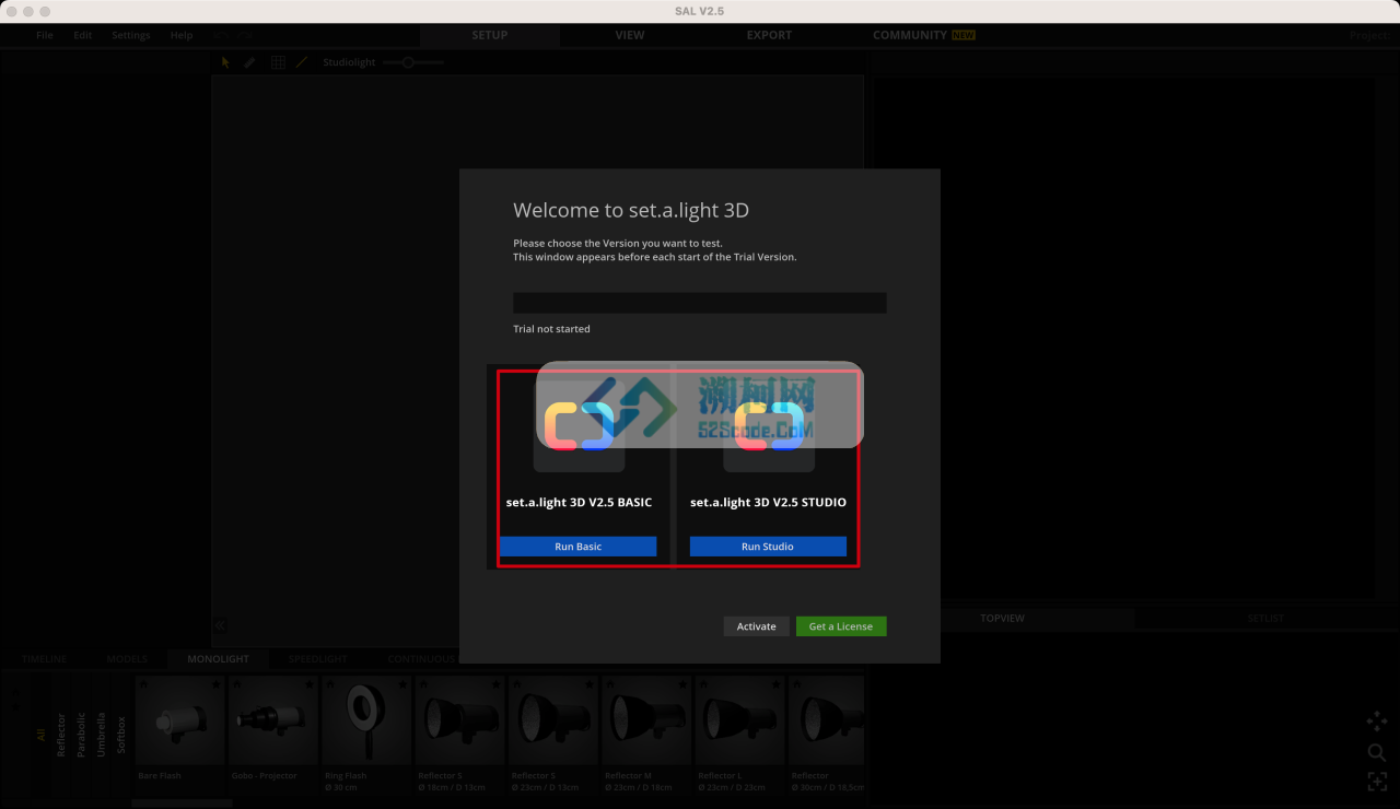 Set A Light 3D Studio for Mac v2.5.9 永久试用版 3D摄影棚布光工具