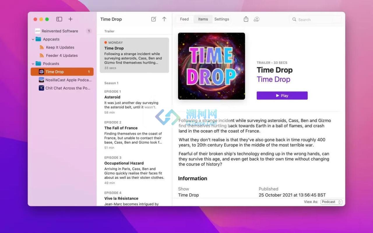 Feeder 4 for Mac v4.7.3 免激活版 RSS编辑阅读软件