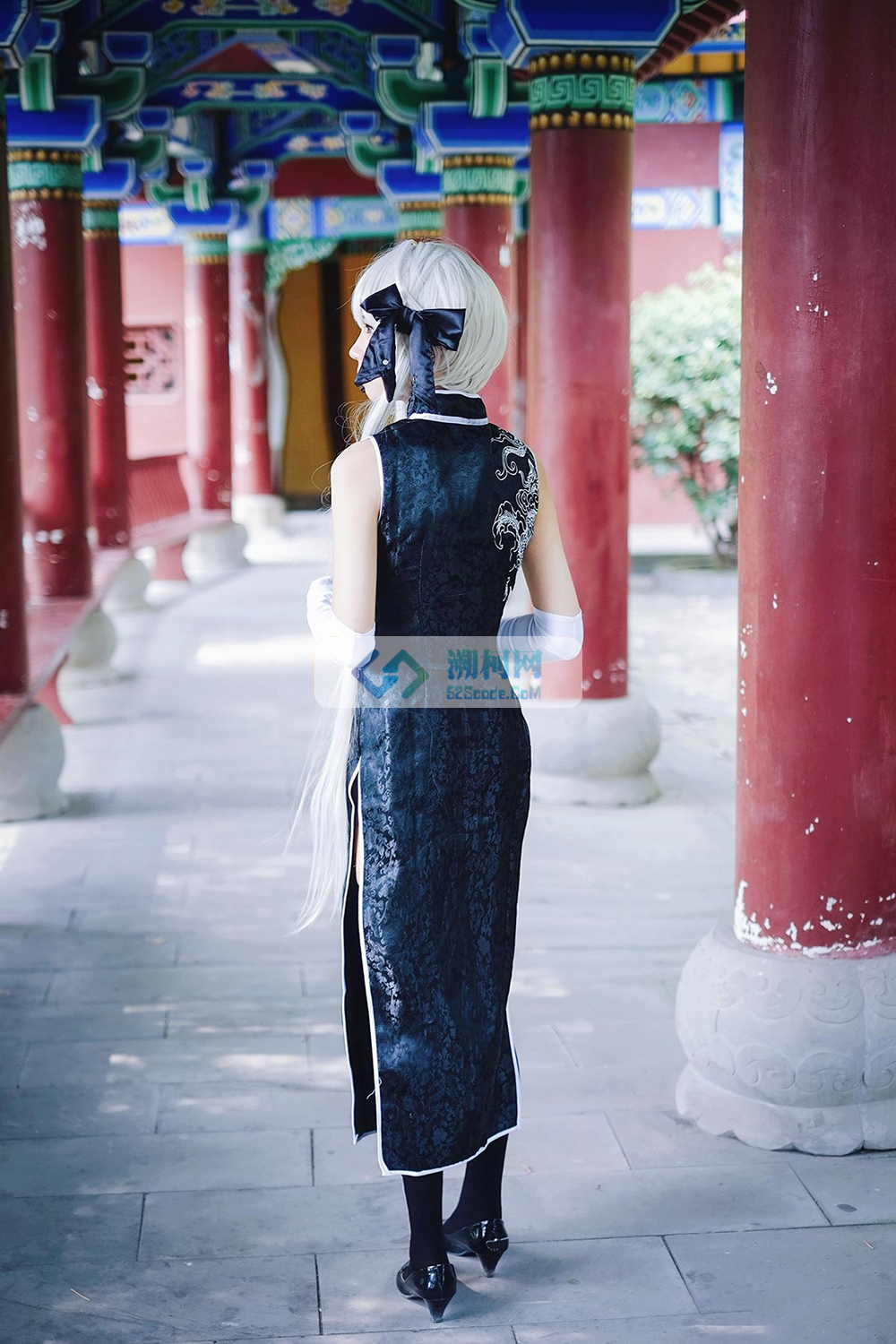黑丝旗袍美女cosplay缘之空春日野穹图片 - 溯柯网